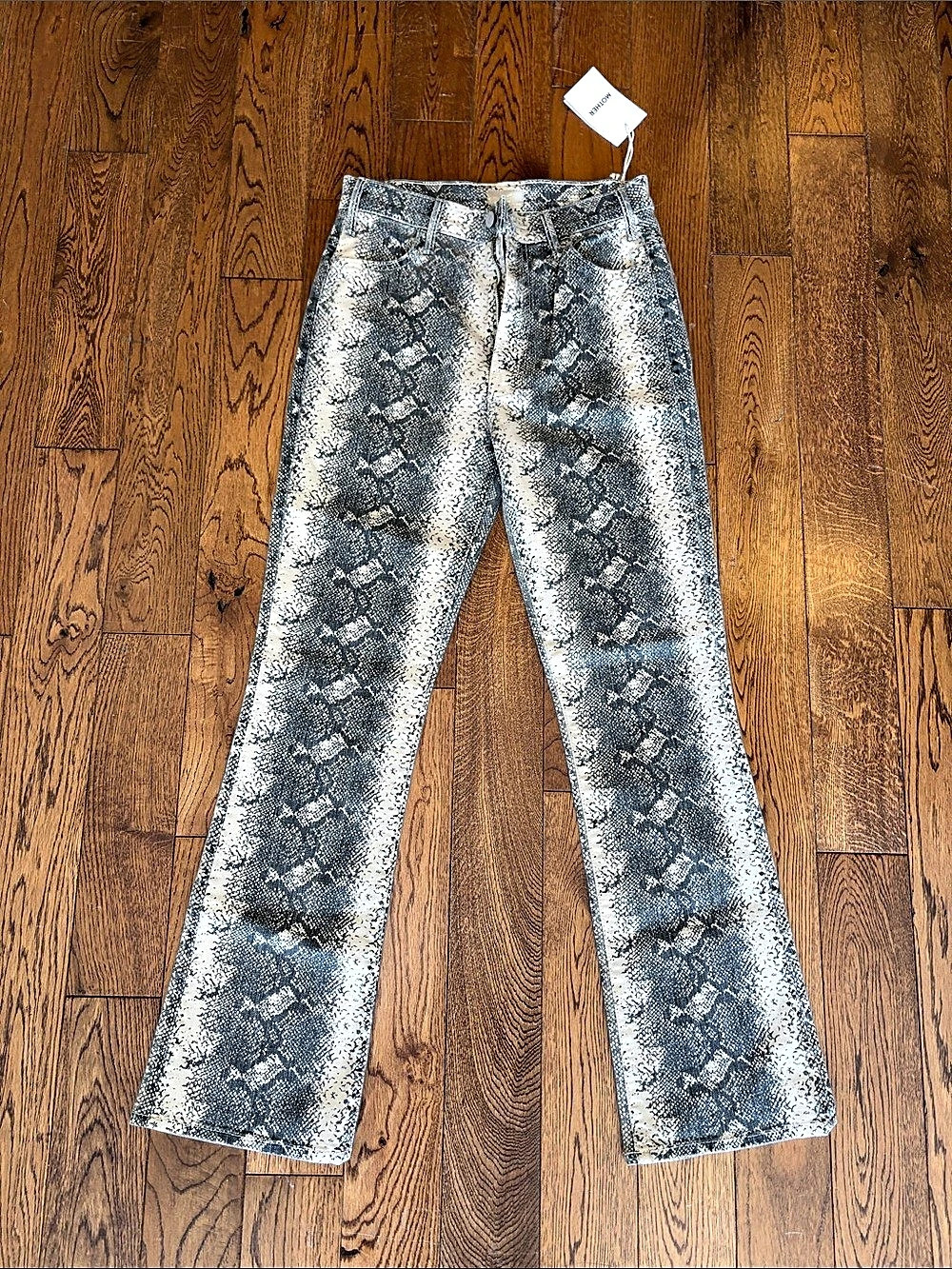 MOTHER The Hustler Flood Boa Babe Jeans Waist 27